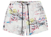 Ksubi Skrawler White Board Shorts